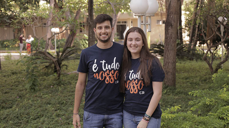 Guilherme Ibiapina e Laíssa Cruz, membros da empresa Construtiva. Foto: Pedro Menezes