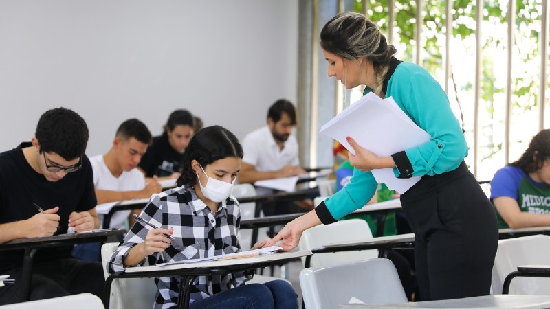 Vestibular foi aplicado presencialmente no dia 29 de maio no Campus da Unifor (Foto: Ares Soares)