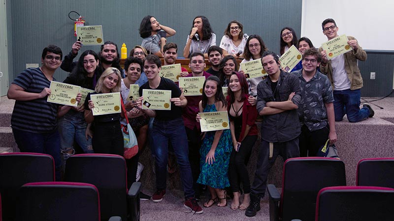 A primeira graduação em Cinema do Ceará dá as boas-vindas aos calouros com oficinas de introdução ao audiovisual. (Foto: Isanelle Nascimento)