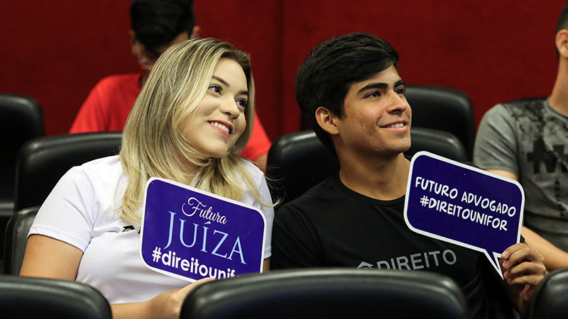 Novos alunos do curso de Direito serão acolhidos com vasta programação durante a VIII Semana da Integração (Foto: Ares Soares/Unifor)