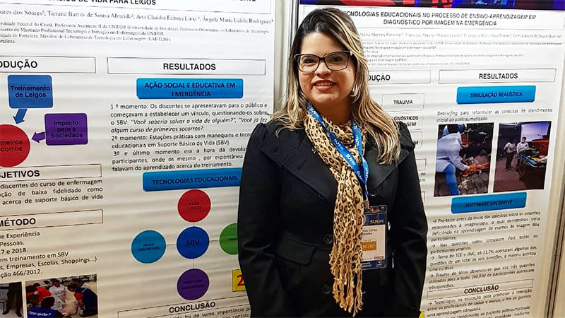 Professora Julyana Freitas, coordenadora do Laboratório de Tecnologia em Enfermagem (Labtenf) da Unifor (Foto: Reprodução)