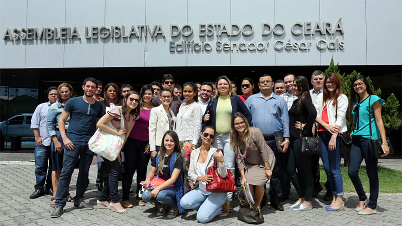 Os alunos do curso de Direito da Unifor têm a oportunidade de conhecer a estrutura e o funcionamento de uma Casa Legislativa (Foto: Ares Soares/Unifor)