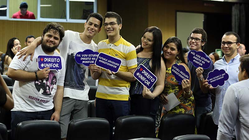 Novos alunos do curso de Direito serão acolhidos com vasta programação durante a IX Semana da Integração (Foto: Ares Soares/Unifor)