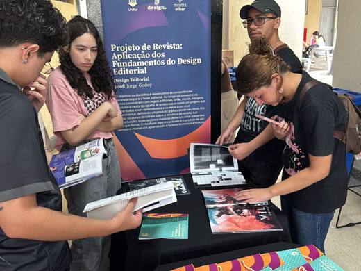 Projeto de revista apresentado na Mostra Olhar