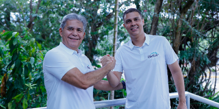 José Armando Gomes e Karlos Sancho, fundadores da Natureye (Foto: Marjorie Zaranza)