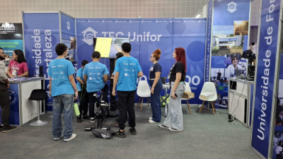 Durante os três dias de evento, pesquisadores do Tec Unifor estiveram presentes em palestras, nos mais diversos palcos da Feira (Foto: Arquivo pessoal)