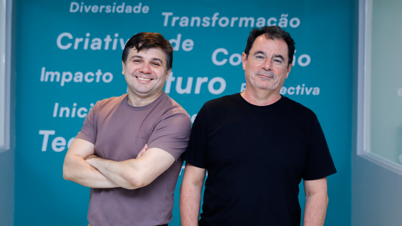 Teixeira Júnior, fundador e CEO da Eddukare, e Paulo Menzes, sócio e COO (Foto: Marjorie Zaranza)