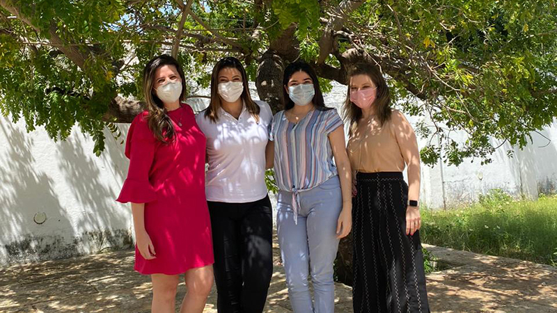 Alunas vinculados aos programas de pós-graduação em Saúde Coletiva e Odontologia da Unifor (Foto: Arquivo pessoal)