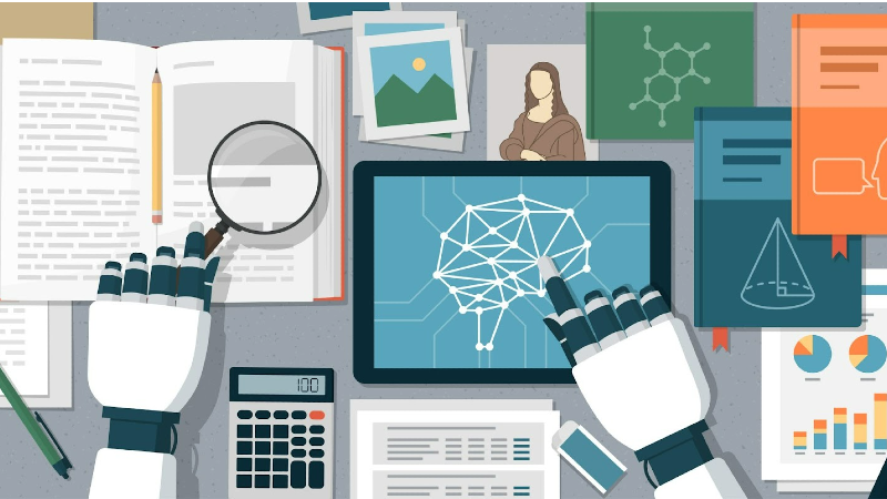 A inteligência artificial pode ser um recurso valioso para auxiliar a produção acadêmica, mas precisa ser utilizada com cautela (Ilustração: Getty Images)