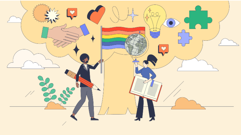 O estudo oferece um diagnóstico claro para melhorar políticas públicas e corporativas para pessoas LBGTQIAPN+ (Ilustração: Getty Images)