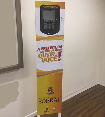 O Projeto E-Totem  em parceria com a Prefeitura de Sobral facilita a interação dos cidadãos com o governo. Foto: Ana Carolina Melo/DPDI.