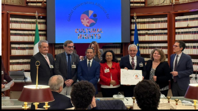 Lançamento da Aliança em Roma, em novembro de 2025 (Foto: Arquivo pessoal)