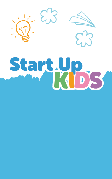 Peça gráfica do Startup Kids
