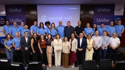 A aula inaugural contou com a presença de gestores e colaboradores da Unifor e da M. Dias Branco e dos alunos que integrarão a turma (Foto: Ares Soares)