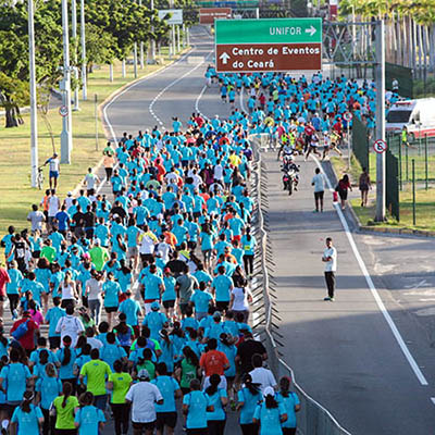participantes da Corrida de Rua Unifor de 2018