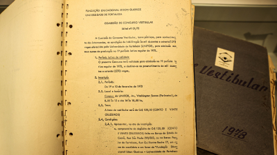 O artigo “Processo Seletivo da Universidade de Fortaleza — Uma História de acesso ao Ensino Superior, Inclusão e Garantia de Direitos”, que traz as informações sobre o primeiro vestibular da Unifor, será publicado no livro “Ensinando e Aprendendo — 50 Anos da Universidade de Fortaleza” (Foto: Ares Soares)
