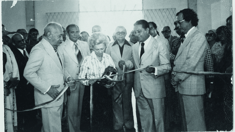 Criação da Fundação Edson Queiroz, mantenedora da Universidade de Fortaleza, em 1971 (Foto: Acervo da Unifor)