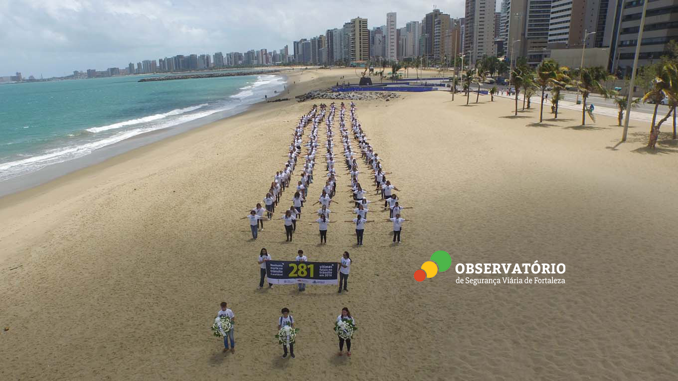 Voluntários unem esforços pela segurança viária de Fortaleza