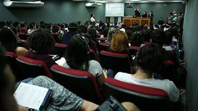 Espectadores da palestra 