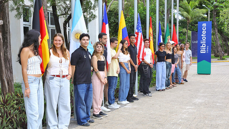 Estudantes de IES estrangeiras parceiras da Unifor e/ou conveniadas